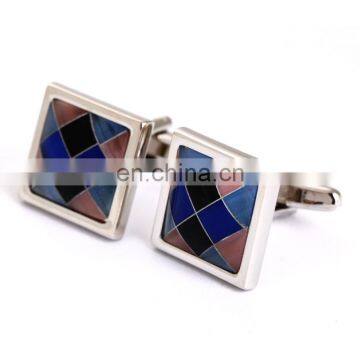 Luxury Jewelry mens square stone cufflinks