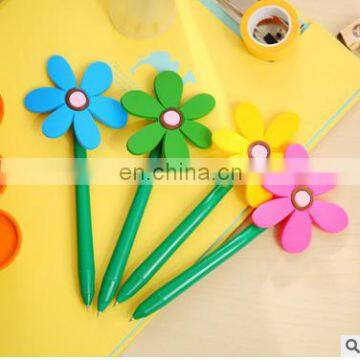 Novelty 5pcs/lot Cute Flower Pot Ballpoint Pens Lovely Sunflower Students Stationery Pen Creative School Supplies Kids Gift photo-5