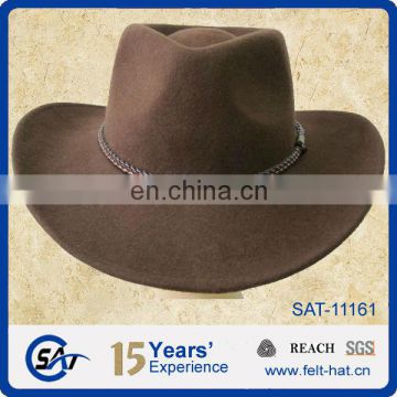 Aussie cowboy hat of 100% wool felt, fashion design