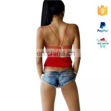 Hotsale 5 Colors Plain Denim Shorts photo-5