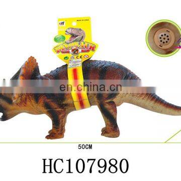 B/O Educational rubber 3D simulation dinosaur model for kids