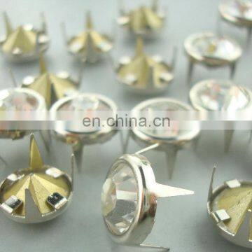 rhinestone prong studs