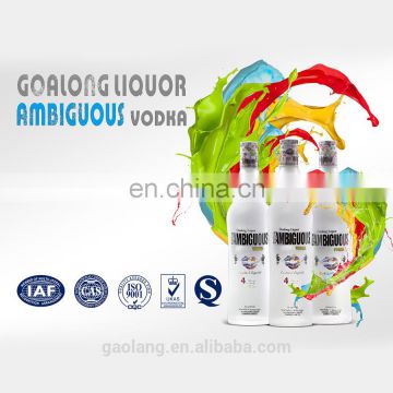 Export direct factory price OEM & ODM vodka customized flavored vodka