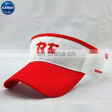 Custom sports adjustable sun visor hat