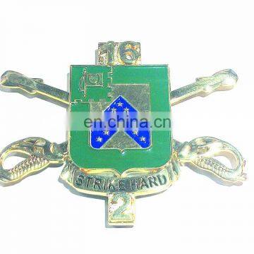 3D Custom Military Shield Medal Coin Ribbons