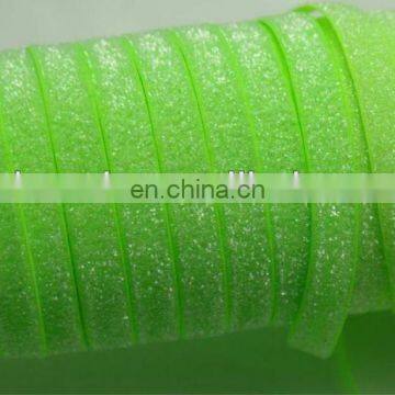 Fashion frosted neon yellow glitter elastic