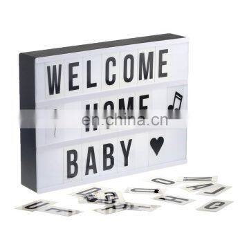 Acrylic Mini LED Light Box With Letters AA Battery Powered USB Cable photo-5