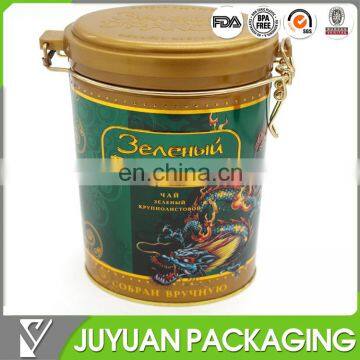 tea tin can with airtight lid and steel ,metal material tea tin box