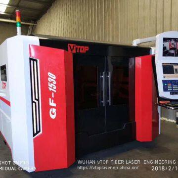 Golden laser | Pallet table sheet metal fiber laser cutting machine GF-1530JH laser cutter