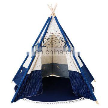 Wooden Tent Poles Kids bell children house tents