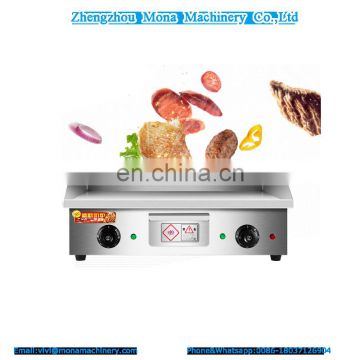 Commercial Table Top Stainless Steel Electric Pancake Teppanyaki Griddle Grill with Full Flat Top for Restaurant