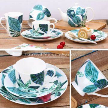 Plate Dishes Stoneware Dinnerware Set Blue Glaze Ceramic Colorful Tableware photo-3