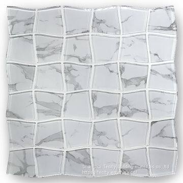 Carra White Inkjet Glossy Hot Melt Mosaic Irregular