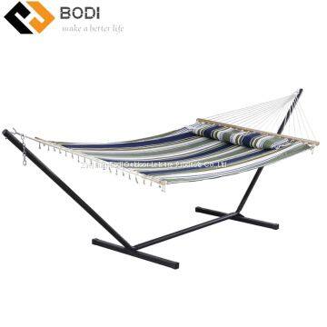 Outdoor & indoor steel frame hammock 2 peraon hammock with stand hammock bracket