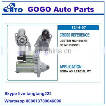 18967N 12v Starter Motor for BORA A5 1.8T/2.0L MT OEM D6GS11 02Z911023G