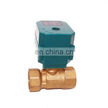 Dn15 Dn25 DC5V 2 Way 3 Way Motorized Brass Ball Valve for Home-automation System