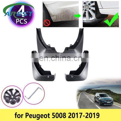 for Peugeot 5008 2017 2018 2019 Mudguards Mudflap Fender Universal Set Mud Flap Flaps Splash Guards Front Rear Wheel Accessories