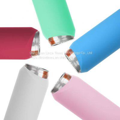 Custom Slim Can Soda Bottle Bottle Cooler Silicone Sleeve For Outdoors Events Party photo-4