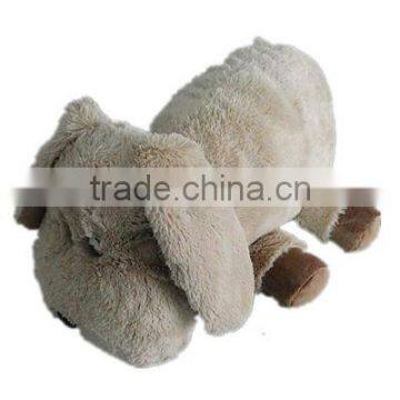 Plush dog shaped cushion