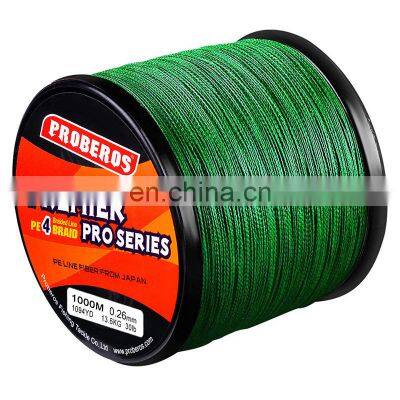 4 Braid Fishing line 6-100LB 1000M  Multifilament Fishing Wire Carp Fishing