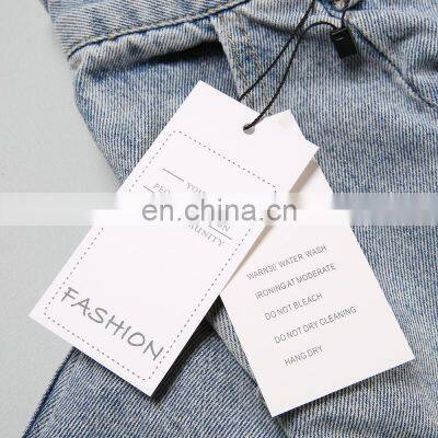 Custom Logo Product Price Hangtag Paper Gift Swing Wig Jewelry Garment Hang Clothes Tags for Clothes photo-5