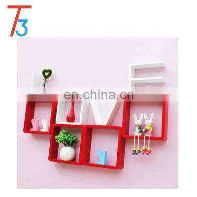 Cheap Wooden Natural Unfinished Wall Mounted Display Shelf Wholesale photo-2