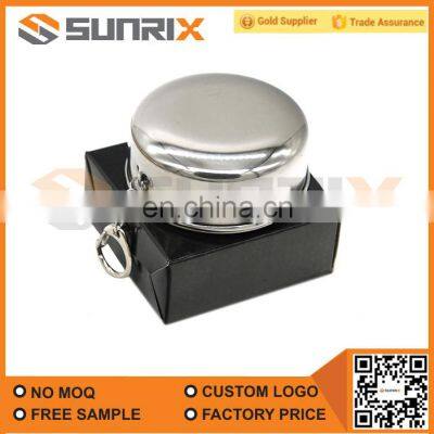 Stainless Steel Collapsible Cup With Keychain, Camping Folding Cup
