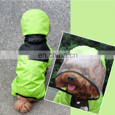 Reasonable Price Designer PU Reflective Custom Small Dog Windproof Pet Raincoat