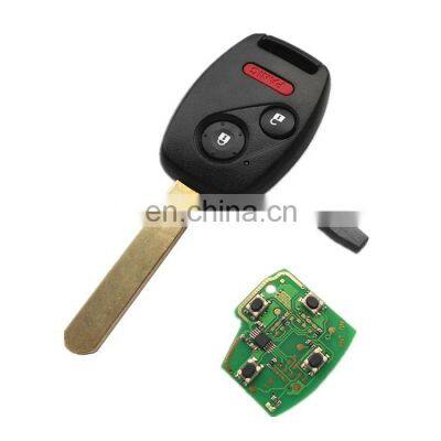 2 + 1 3 Button 433 / 315 / 313.8 MHz Remote Car Key ID46 Chip For Honda CRV Fit Insight