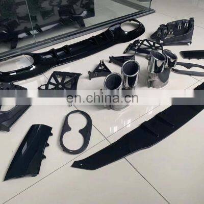 Genuine Diffuser With Exhaust Pipe For Mercedes Benz A Class W177 Modified A45 AMG Style Rear Lip With Tips photo-3