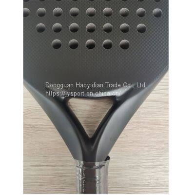 Diamond Frame Shape Carbon Padel Racket With Soft EVA Core P04 3K Surface photo-2