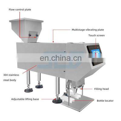 Semi-auto 6 Channel Counting Machine For Tablets Capsules Pills