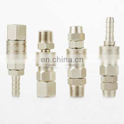 C Type Japanese Steel Nickel-plated Air Pump Air Pipe Pneumatic Self-locking Quick Release Coupling photo-5