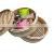 100% environmentally friendly hand-woven cookware with aluminum mouth mini bamboo steamer