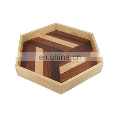 Wood Serving Tray Serving Dish Board For Food, Fruit, Meat Breakfast Lunch Dinner In Bed Decorative Bread Plates Party