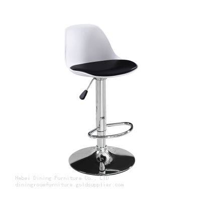 Leather Chair High Metal Base Swivel Bar DB-P09S