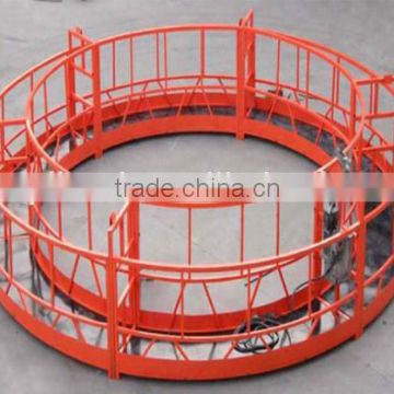 Round suspended scaffolding platform