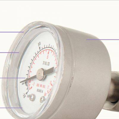 40MM Axial EP Class VCR Male and Female Thread Clean Pressure Gauge 1.6FS photo-3