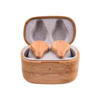 CASUN Latest TWS ENC Noise Cancelling Bluetooth Earbuds 5.3 Wireless Earphones HIFI Headphones Headset Wooden Bluetooth Earbuds