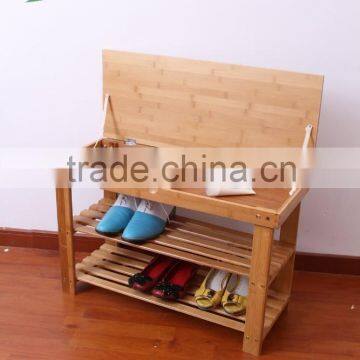 China bamboo factory good quality multifunctional foot stool 60cm