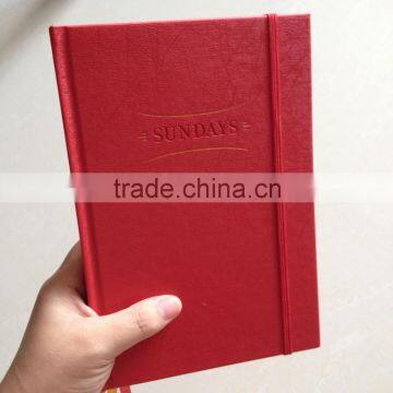 journal notebook with logo emboss