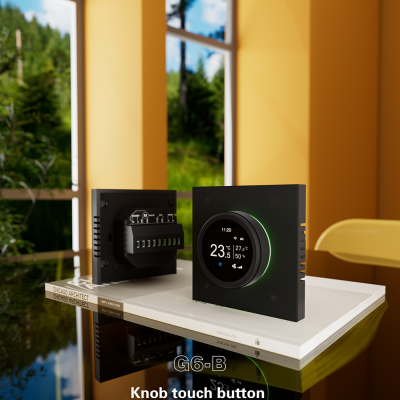 2025 New AC240V EC0-10V Smart Thermostat for School Use Knob Touch Button Fan Coil Unit (FCU) with 2/4 Pipes Energy Saving Design