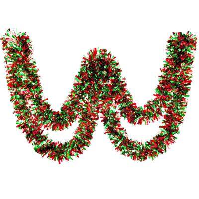 PET Tinsel Garland Strips - Colorful for Mall Christmas Decor & Outdoor Party Layouts
