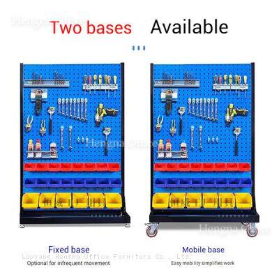 Vente directe de la usine - Étagère en matériaux de quincaillerie - Organisateur à panneau de clouage industriel à 3 étages photo-3