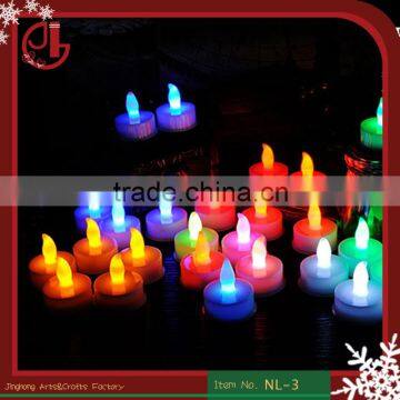 7 Colour Flashing Plastic Tea Light Mini Led Candle Light