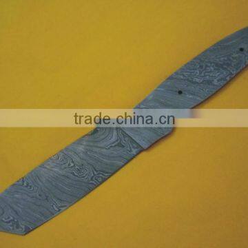 udk b70" Custom handmade Full tang Damascus blank blade hunting knife