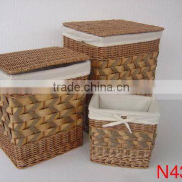 SET OF 3 WILLOW& SEAGRASS BASKET