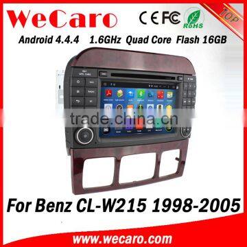 Wecaro WC-MB7509 Android 4.4.4 car radio 2 din for mercedes CL-W215 gps navigation dvd player 1998 - 2005 mirror link