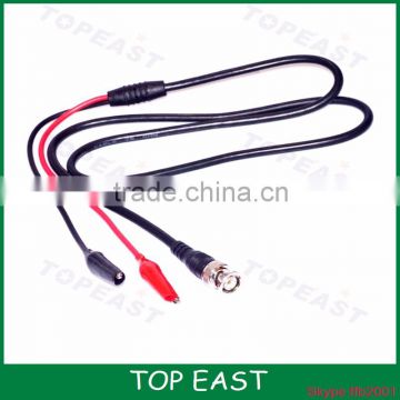 BNC revolution double clip test line 0.5 meters turn oscilloscope cable Q9 monitor accessories line double alligator clip