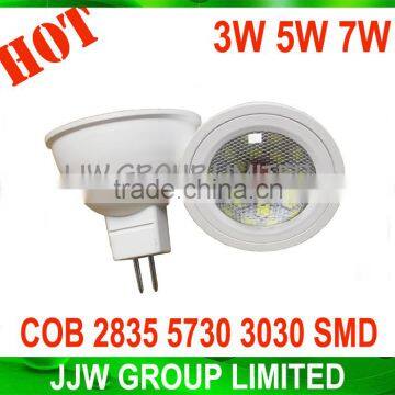 Hot selling gu10 spotlight COB chip 2800k 3000k warm white 3W 350lm led spotlight with high quality